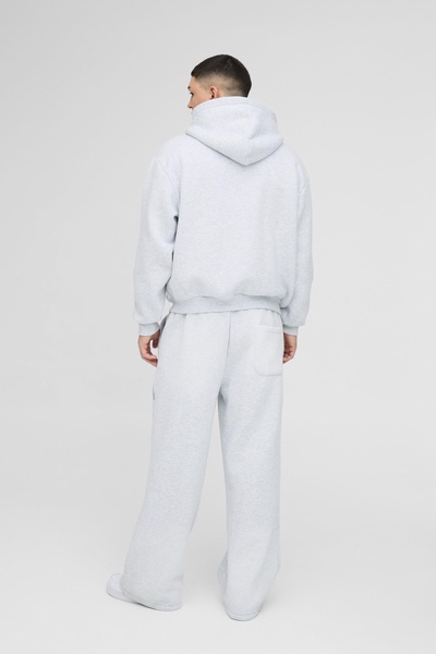 Oversized Boxy Official Crackle Print Spray Wash Wide Leg Tracksuit