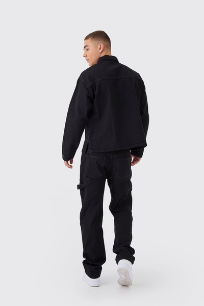 Straight Leg Carpenter Black Jeans