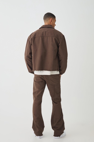 Relaxed Flared Carpenter Paint Splatter Pants