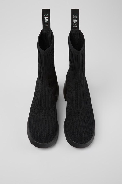 Black Textile Bootie for Women