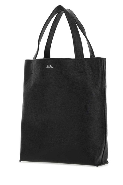 A.P.C. Women Black Leather Maiko Handbag