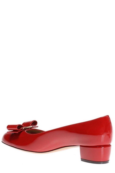 Ferragamo Women Vara Patent Leather Pump