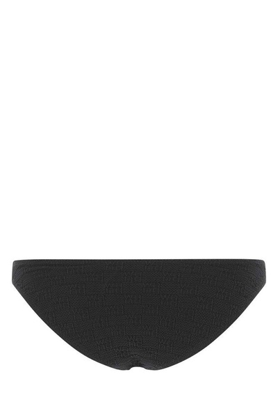 Black stretch nylon bikini bottom