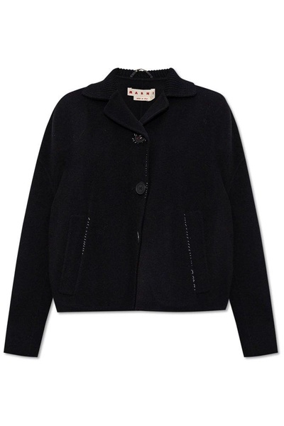 Marni Wool jacket with decorative stitching