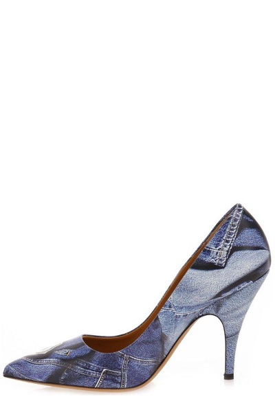 Vintage Denim Patchwork Pumps