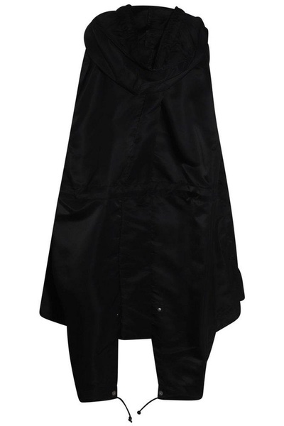 Drawstring Hem Hooded Vest