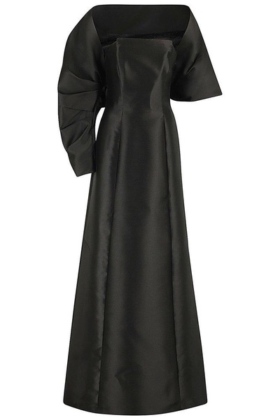 Square-neck A-line Long Dress