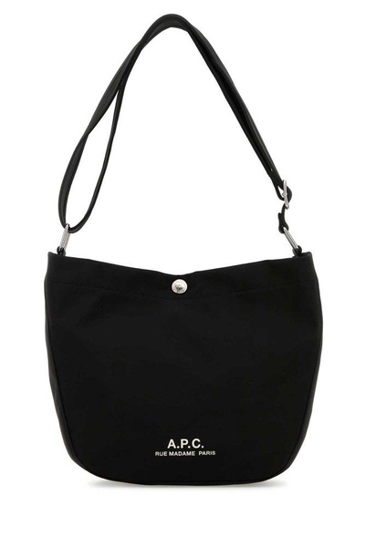 Black Fabric Small Besace Journal Crossbody Bag
