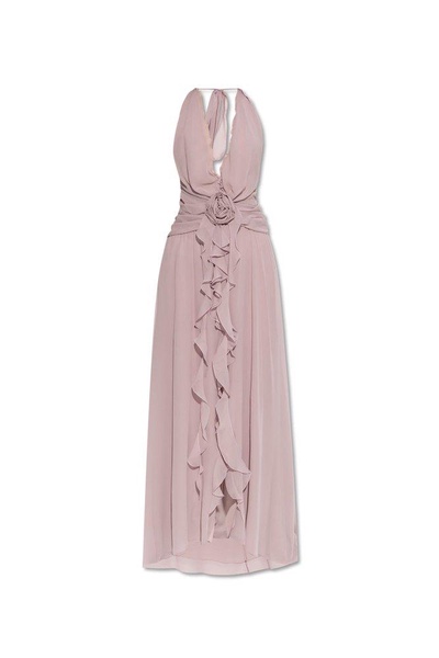 Blumarine Silk dress with open back