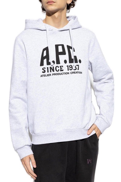 Logo Printed Drawstring Hoodie