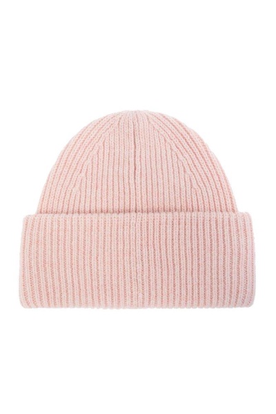 Logo ribbed wool beanie 