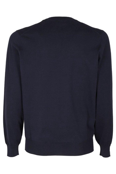 Cotton sweater in blue