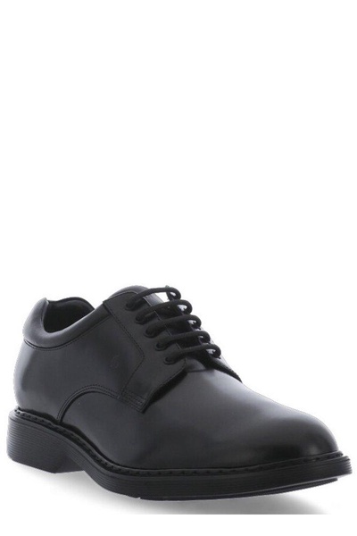 Contrast-sole Lace Up Shoes