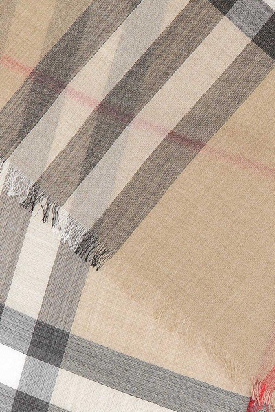 Burberry Unisex Embroidered Wool Blend Foulard