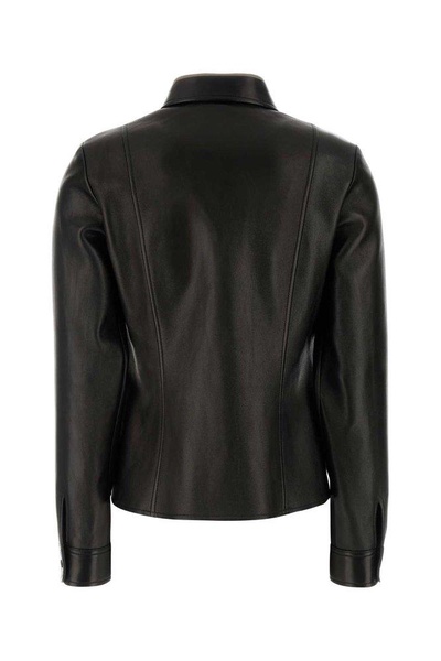 Black Nappa Leather Shirt