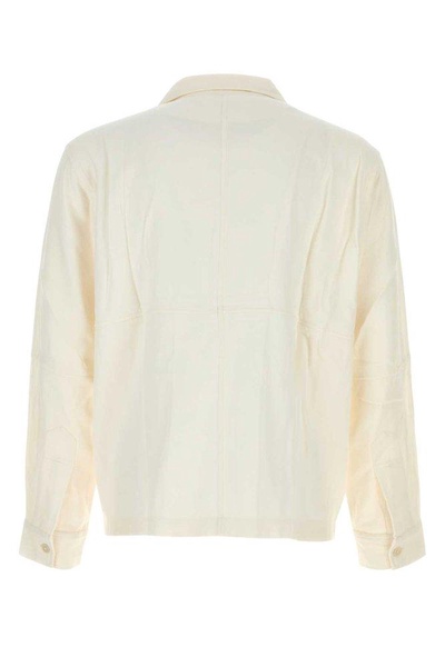 Ivory Cotton And Viscose Quartered Shirt