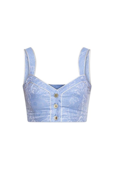Printed Short Strappy Top