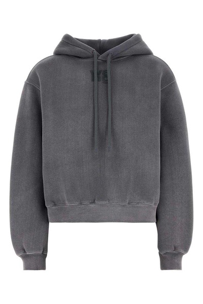 Dark grey cotton blend sweatshirt