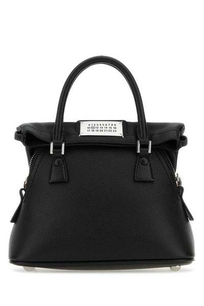 Maison Margiela Women Black Leather Micro 5Ac Handbag