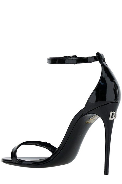 Patent leather sandals