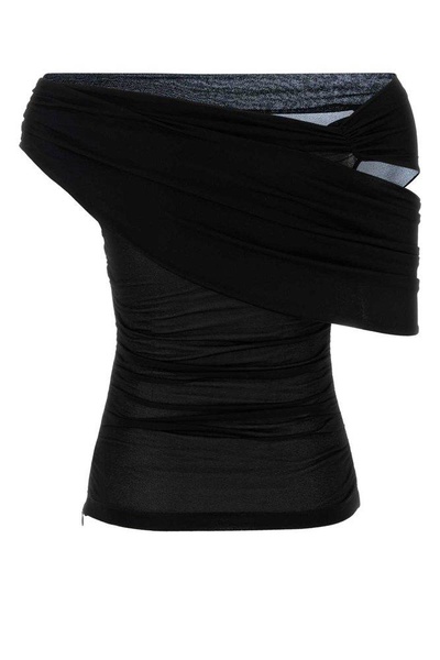 Blumarine Women Black Jersey Top