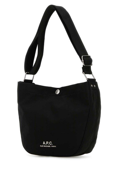 Black Fabric Small Besace Journal Crossbody Bag
