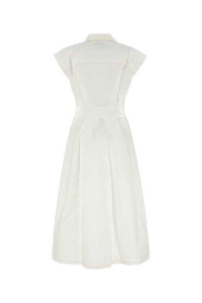 White Poplin Athena Dress