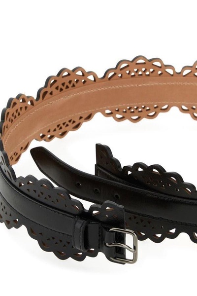Laser Cut Leather Belt