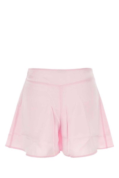 Pink satin shorts