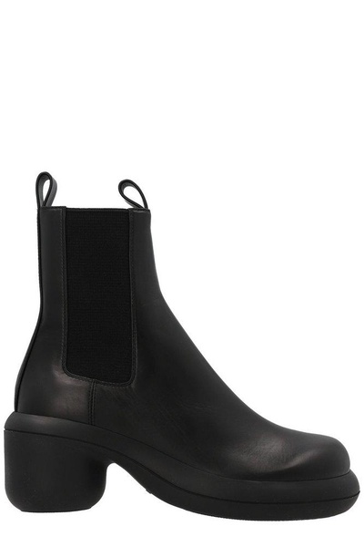 Leather ankle boots