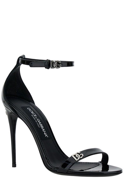 Patent leather sandals