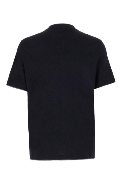 Layered-effect Crewneck T-shirt Brunello Cucinelli