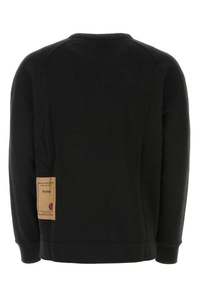 Black Cotton Sweatshirt