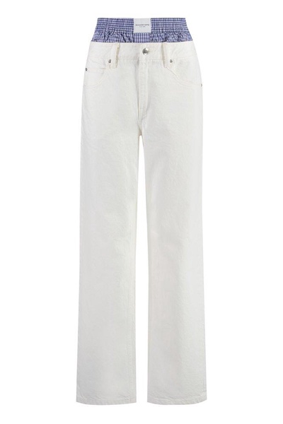 Alexander Wang Skater Jeans With High Waist Boxer Shorts