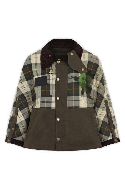X Erdem Reversible Clover Logo Jacket