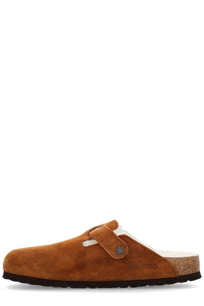 'Boston' Camel Brown Shearling Sabot Woman Birkenstock