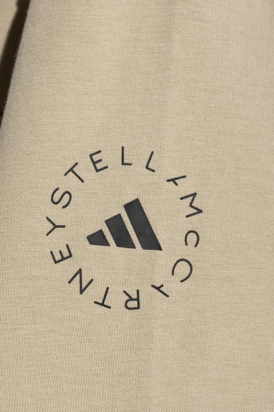 Logo Printed Curved Hem T-shirt