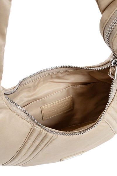Knezogo Logo Patch Zipped Shoulder Bag
