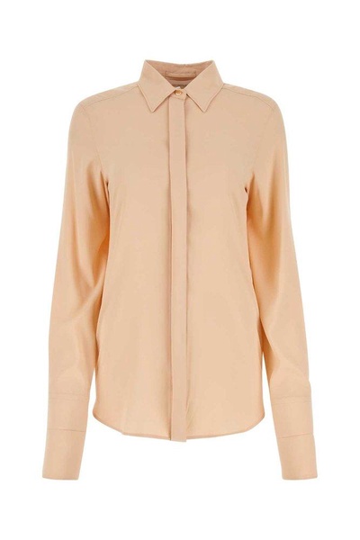 Pastel Pink Stretch Crepe Yen Shirt