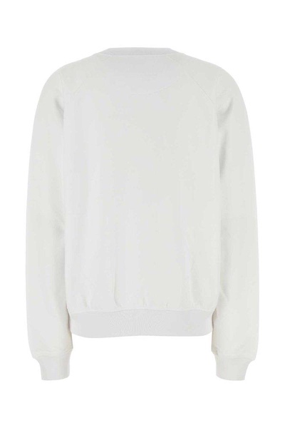 White Cotton Oversize Sweatshirt