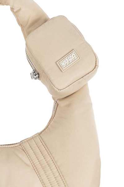 Knezogo Logo Patch Zipped Shoulder Bag