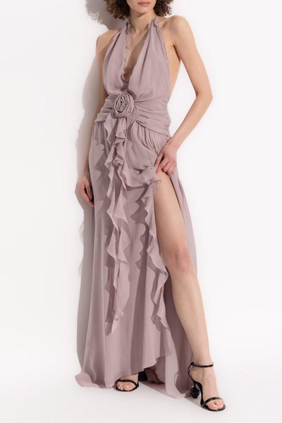 Blumarine Silk dress with open back
