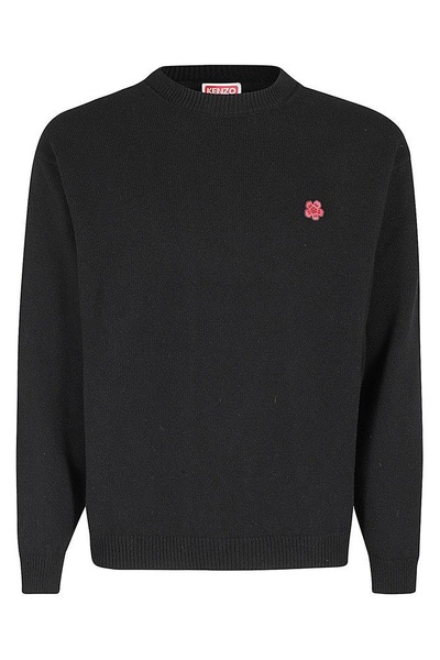 Boke Flower Embroidered Crew Neck Jumper
