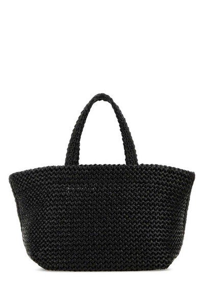 Black Crochet Small Punch Handbag