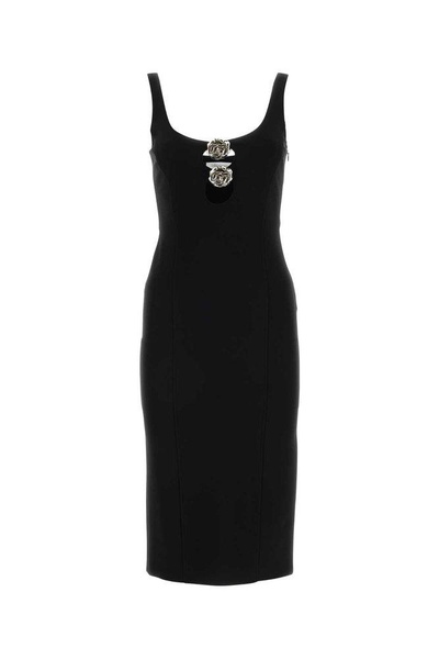 Ruffed Embellishment Dress