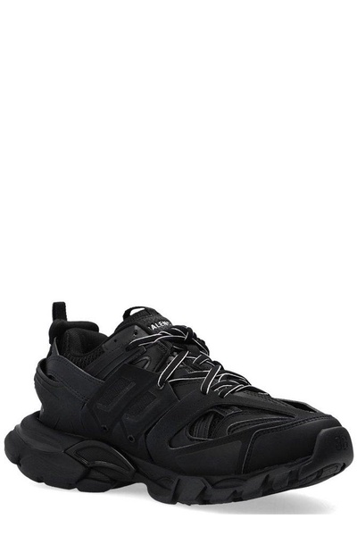 30mm Track faux leather & mesh sneakers