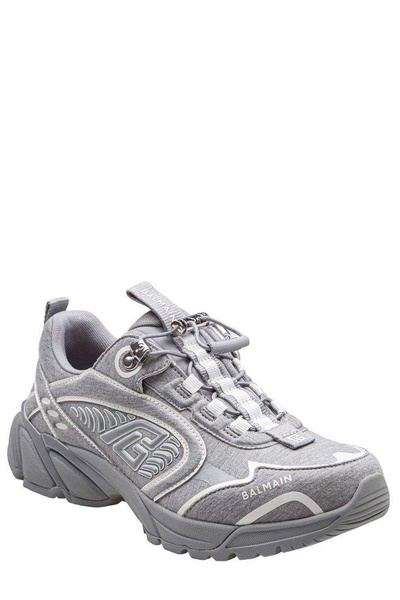 Balmain Cosmic Dust Pile Sneakers Color Grey/white