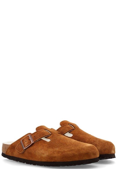 'Boston' Camel Brown Shearling Sabot Woman Birkenstock