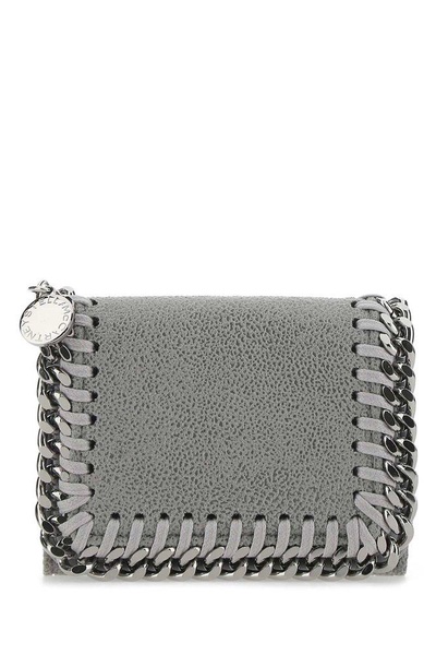 Stella Mccartney Women Grey Shaggy Deer Mini Falabella Wallet