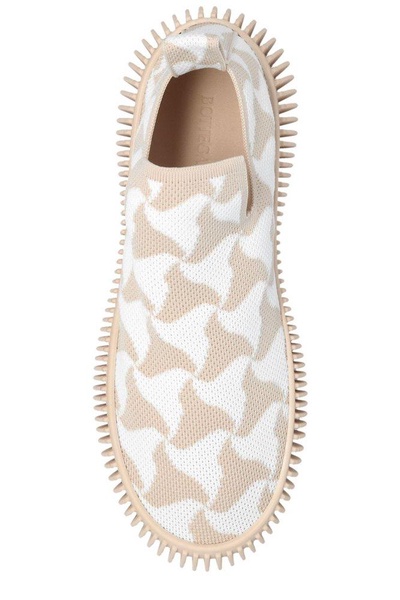 Interwoven Designed Slip-on Sneakers
